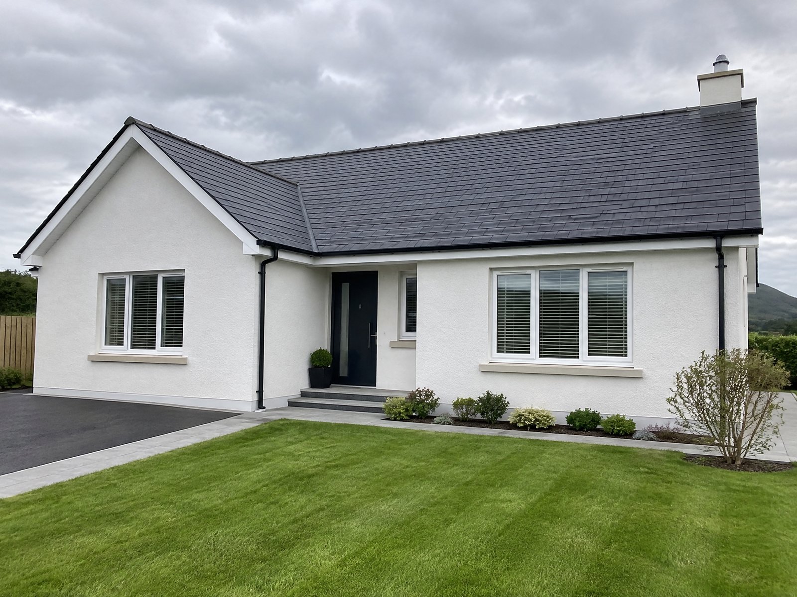 Northern Ireland bungalow with new slate roof