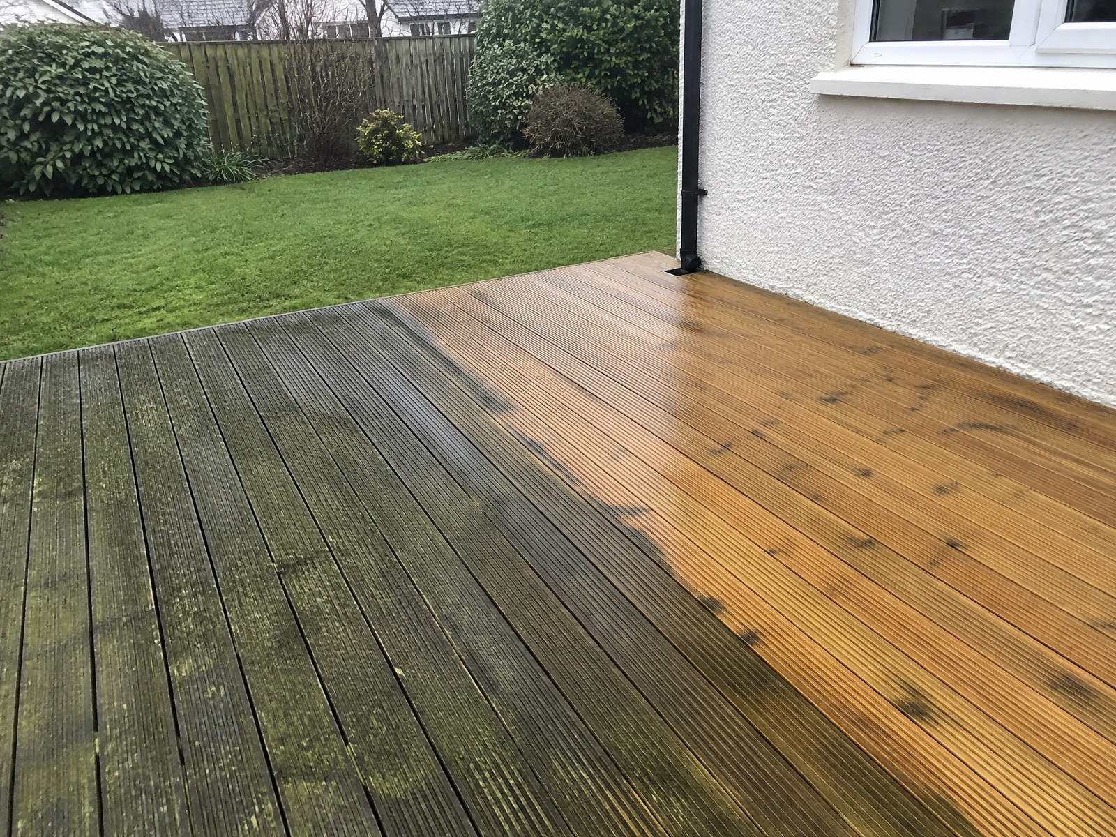 Outdoor cleaning at a Northern Ireland home