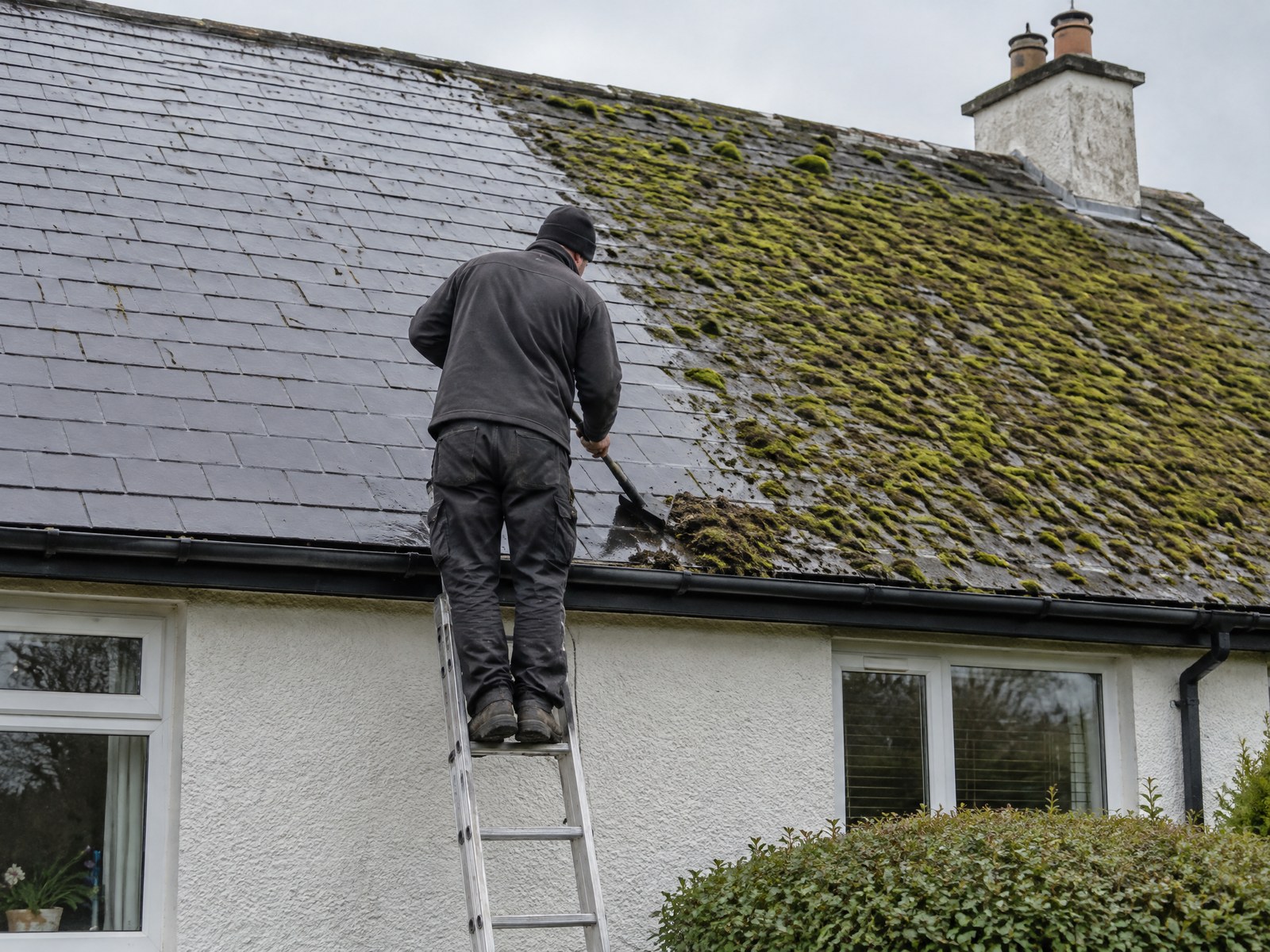 Roof and gutter cleaning in Northern Ireland