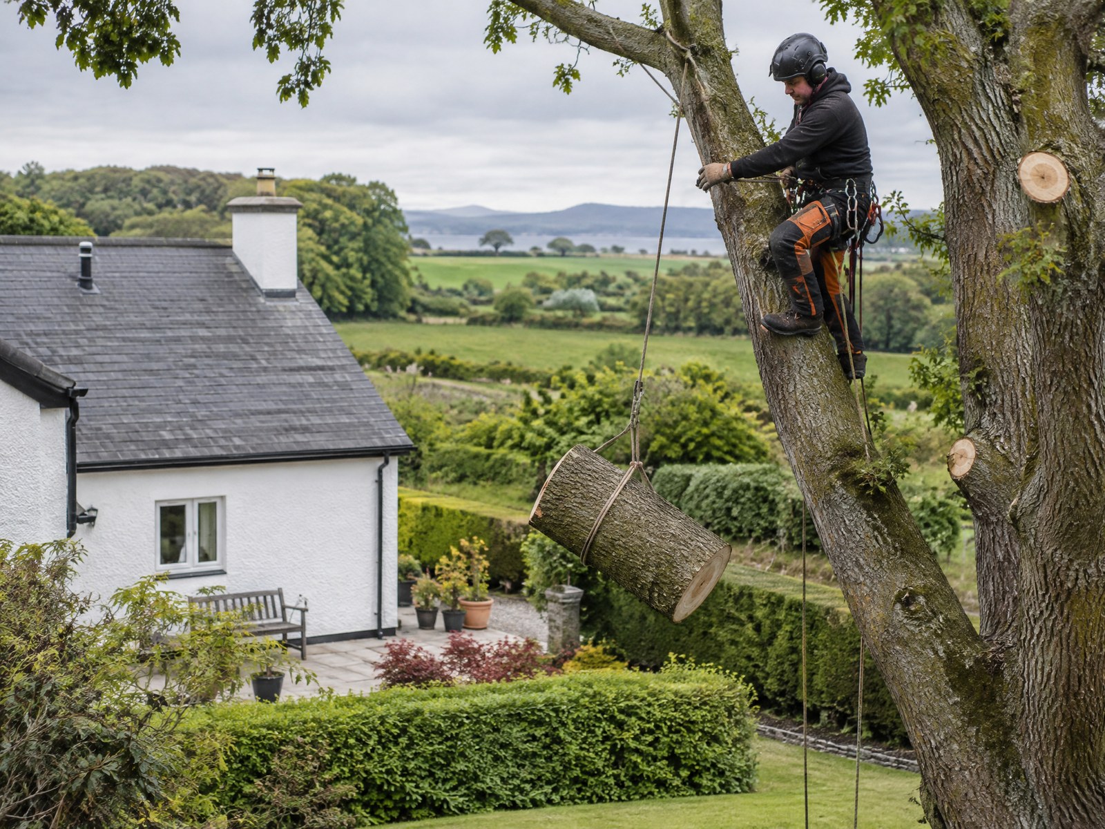 Tree work at a Northern Ireland property